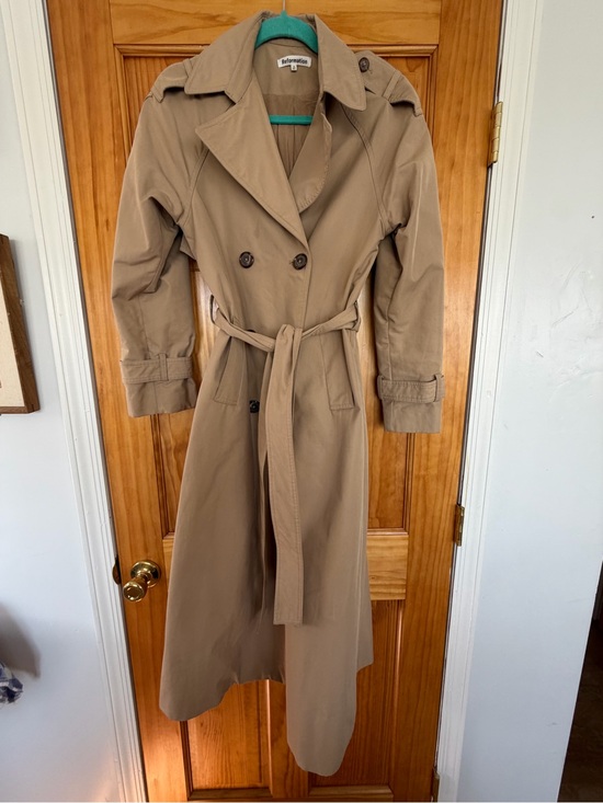 Reformation Jackets & Blazers - Reformation Tan Double-Breasted Trench Coat with Belt